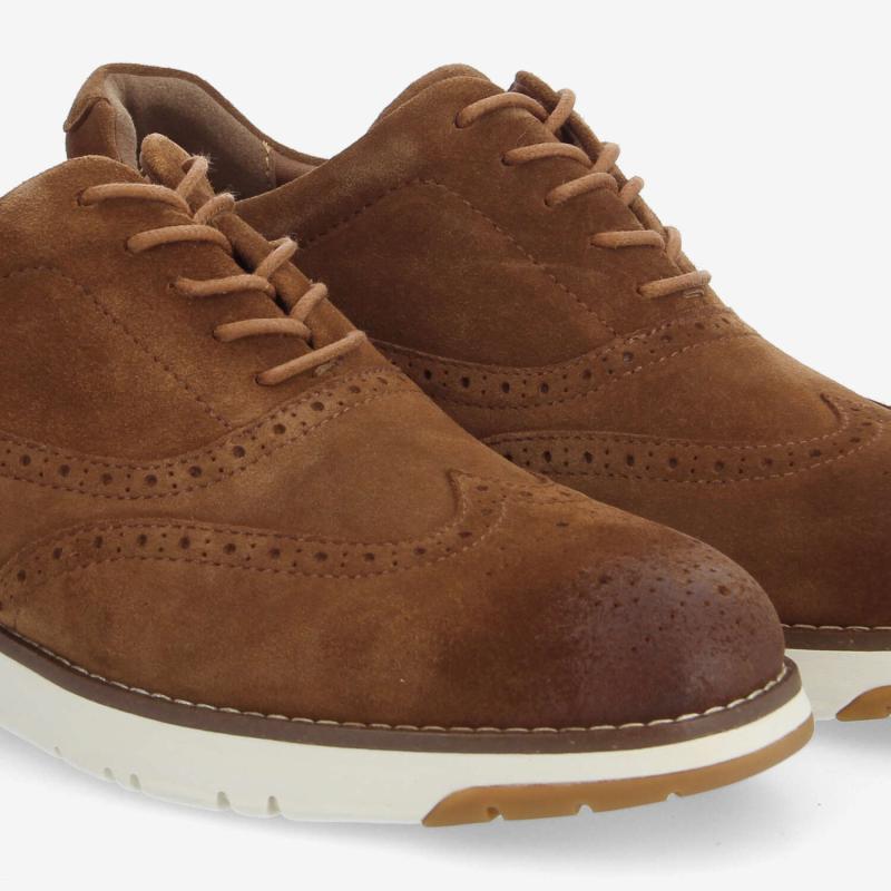 ECHO II BROGUE M - OILY SUEDE - CAMEL